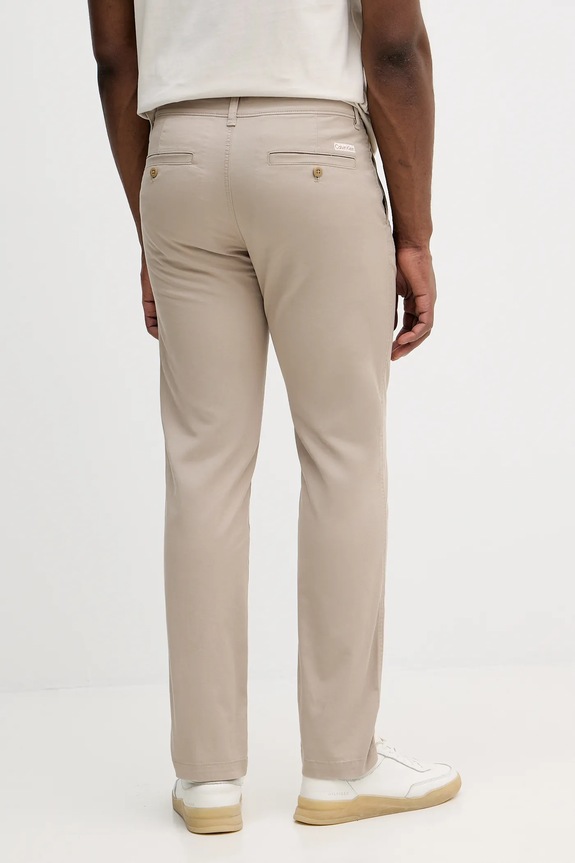 Oblečenie Nohavice Calvin Klein Jeans LV040EM628 béžová