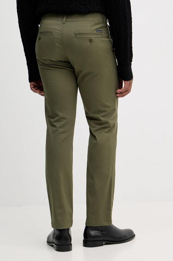 Nohavice Calvin Klein Jeans LV040EM628 zelená SS26