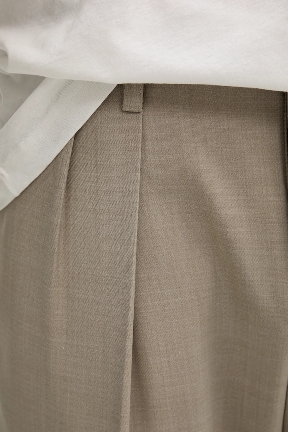 Filippa K pantaloni in misto lana beige 29803.FK