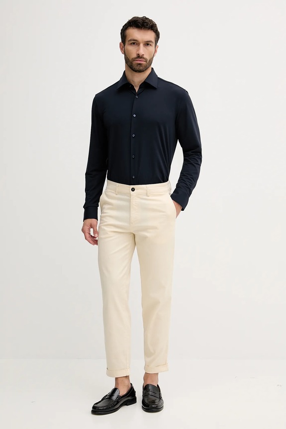Nohavice BOSS Orange Chino-Turn-Up 50542902 béžová AW25