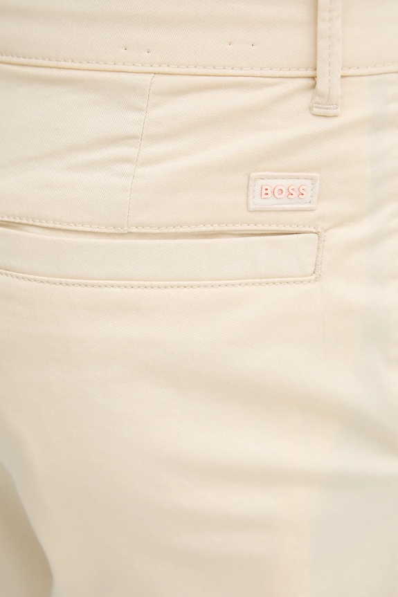 Nohavice BOSS Orange Chino-Turn-Up béžová 50542902
