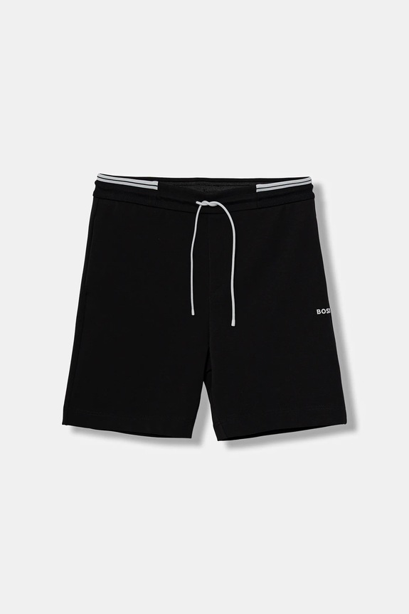 Šortky BOSS Green Shorts Zone pletenina čierna 50543091