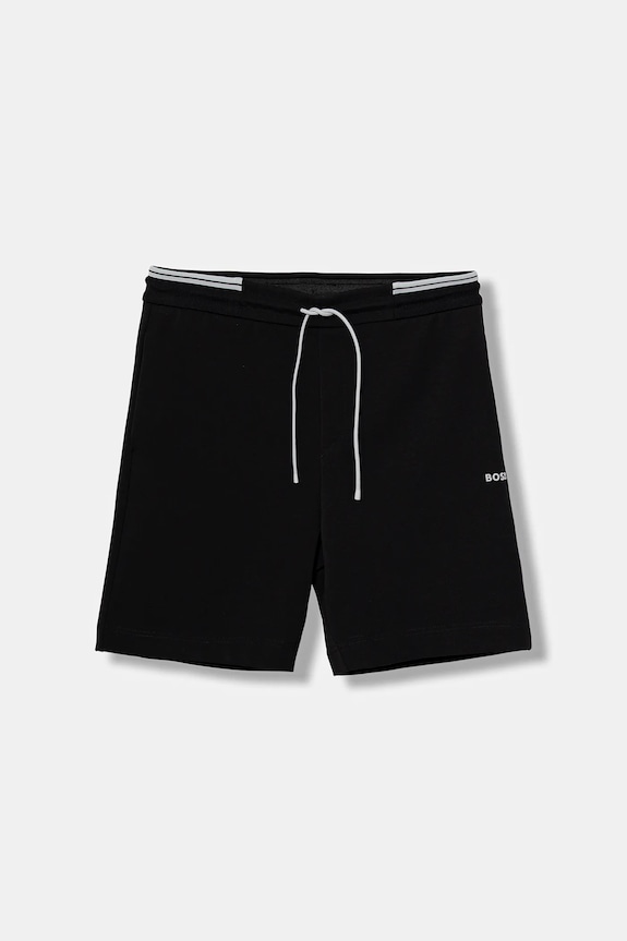 Šortky BOSS Green Shorts Zone pletenina čierna 50543091