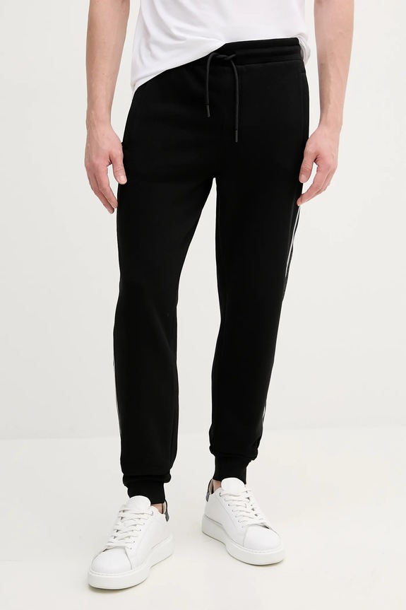 Karl Lagerfeld pantaloni de trening tricotaj negru 553910.705034