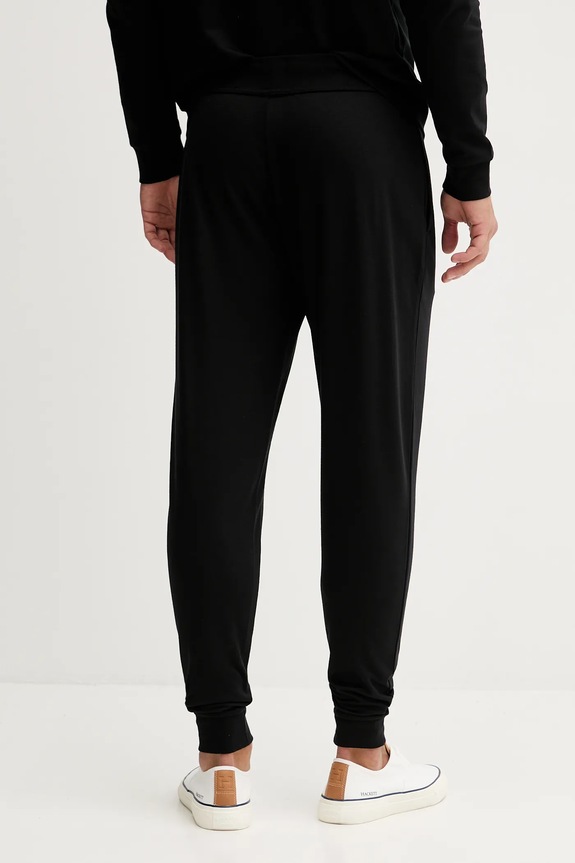 Ruházat BOSS pamut nadrág otthoni viseletre 50545565 fekete