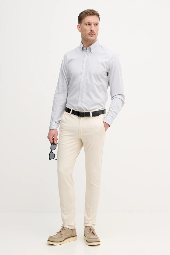 Παντελόνι BOSS P-Kaiton1-Zip 50543945 μπεζ AA00