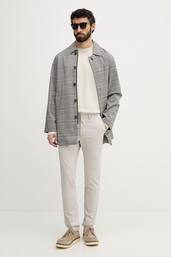 Nohavice BOSS P-Kaiton1-Zip 50543945 sivá AA00
