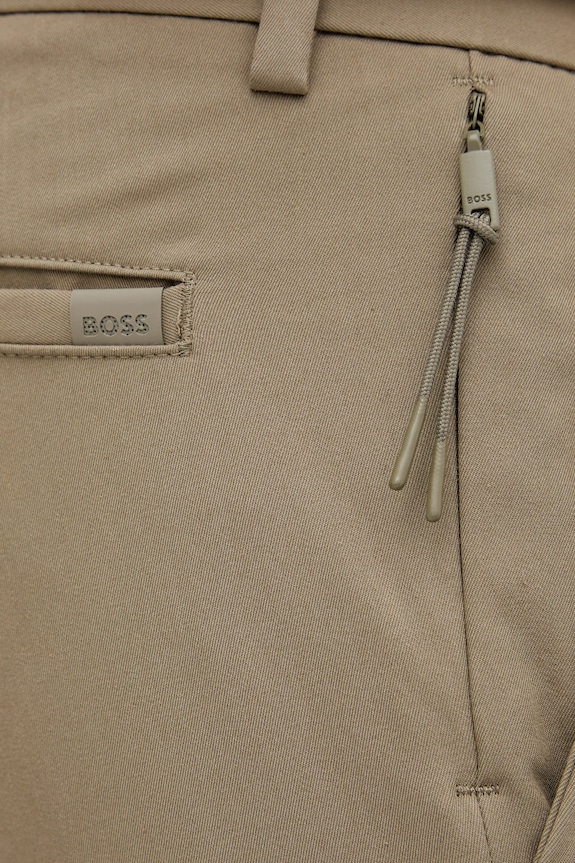Nohavice BOSS P-Kaiton1-Zip zelená 50543945