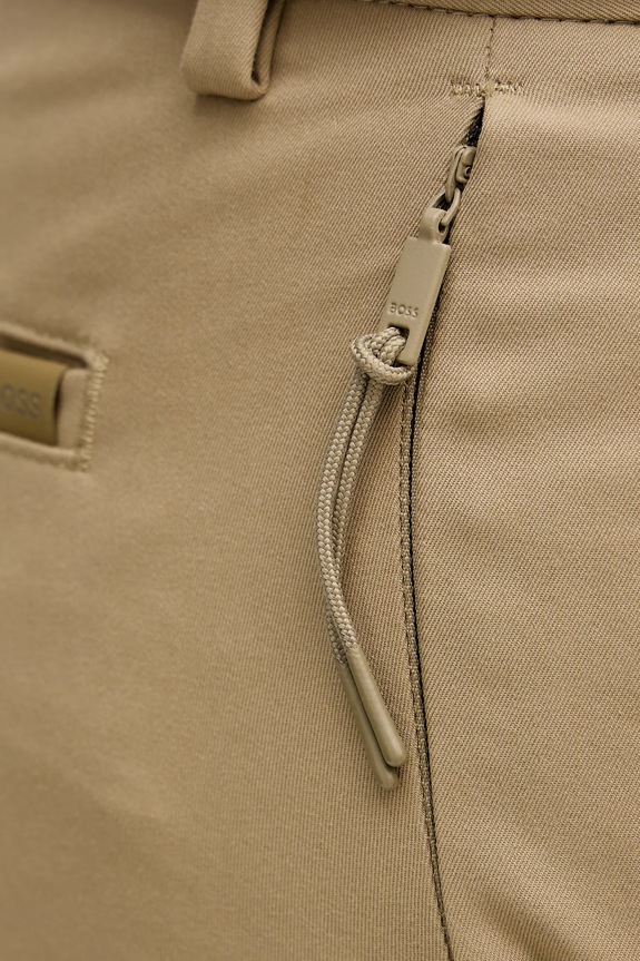 Hlače BOSS P-Kaiton1-Zip zelena 50543945