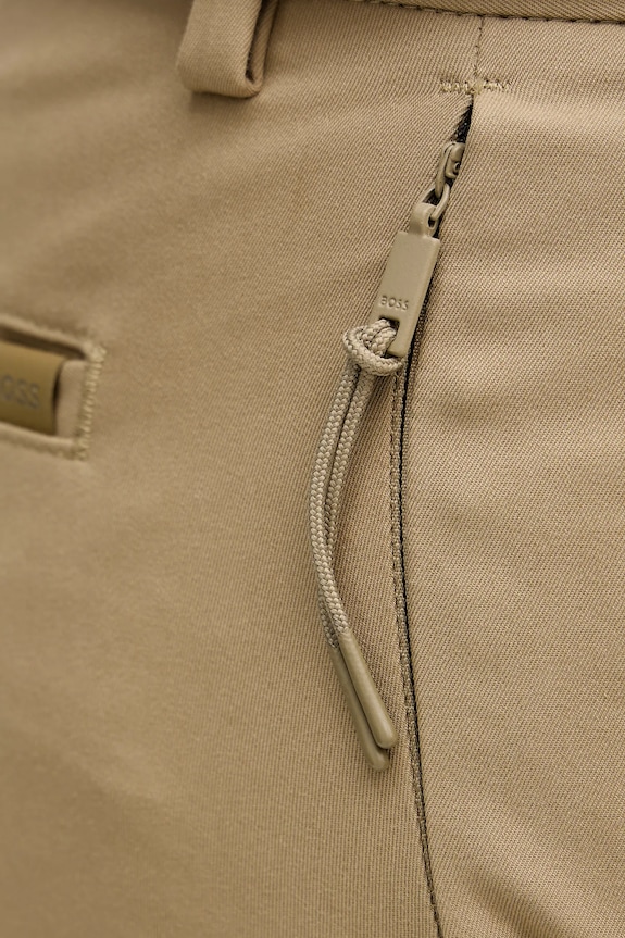 Hlače BOSS P-Kaiton1-Zip zelena 50543945