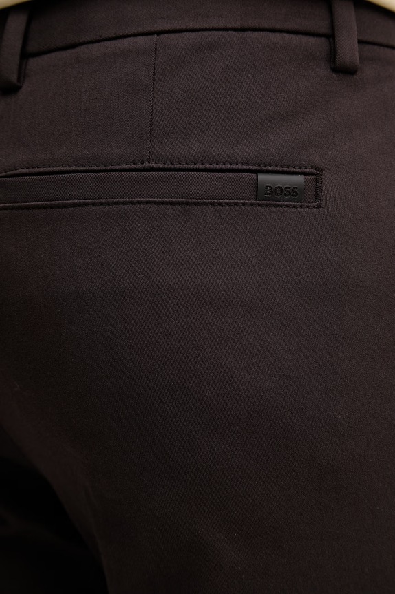 Nohavice BOSS P-Kaiton1-Zip hnedá 50543945