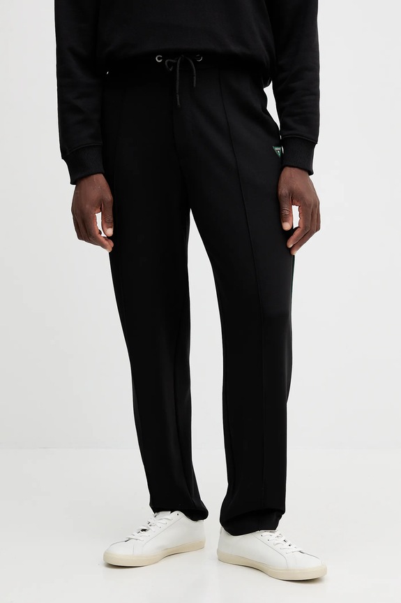 Hlače Guess bez uzorka crna M5YB18.KCBR2