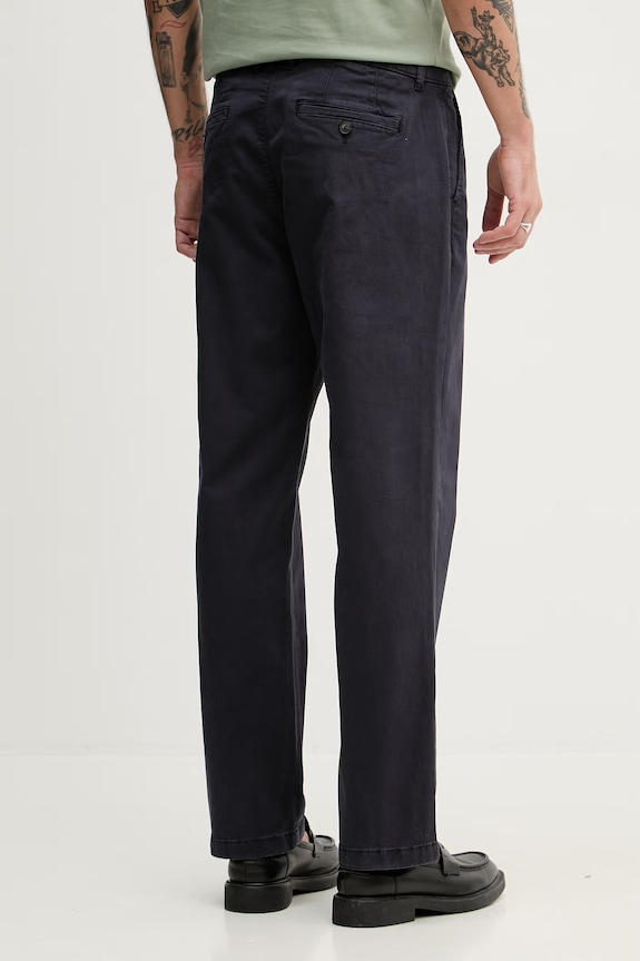 Îmbrăcăminte United Colors of Benetton pantaloni bărbătești din bumbac cu elastan 4TZYUF05H bleumarin