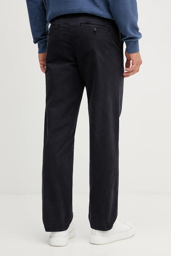 Îmbrăcăminte United Colors of Benetton pantaloni bărbați bumbac cu elastan 4TZYUF05H bleumarin