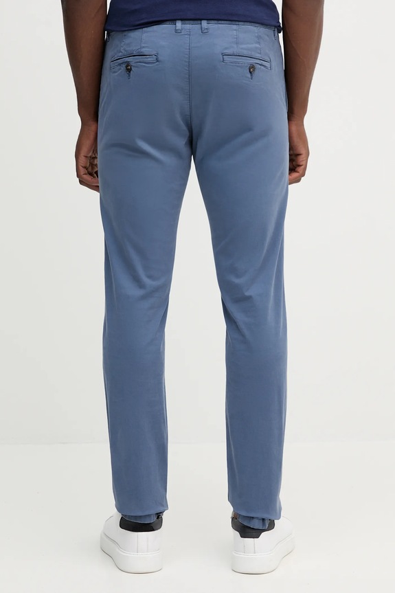 Ruházat United Colors of Benetton férfi chino pamut elasztánnal 4TZYUF04P kék