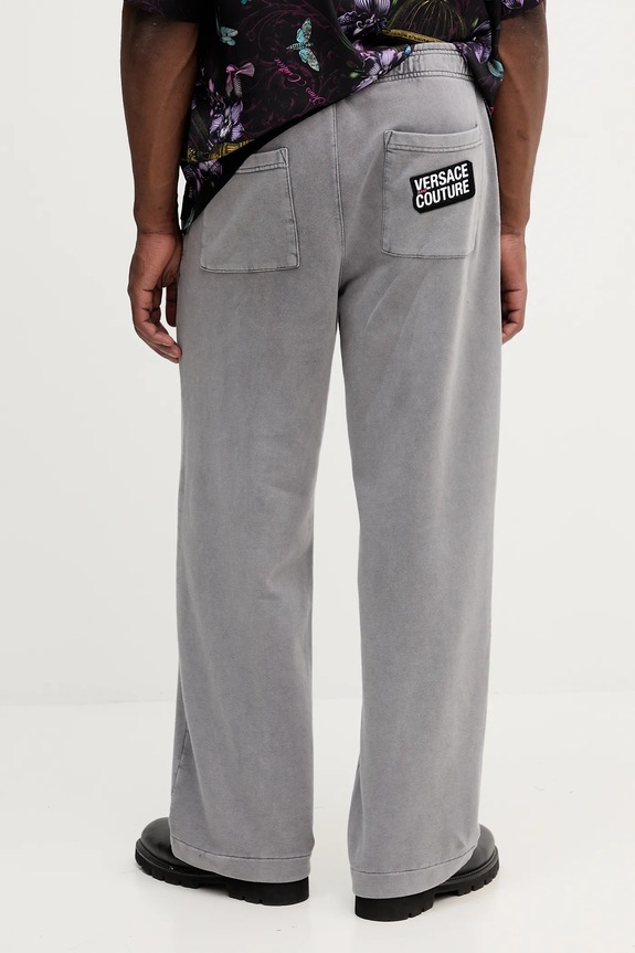 Одяг Бавовняні спортивні штани Versace Jeans Couture 79GAAE00.CF00E сірий