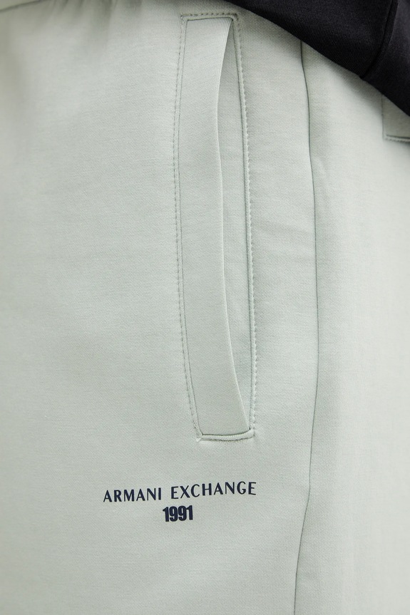 Spodnji del trenirke Armani Exchange zelena XM000978.AF10818