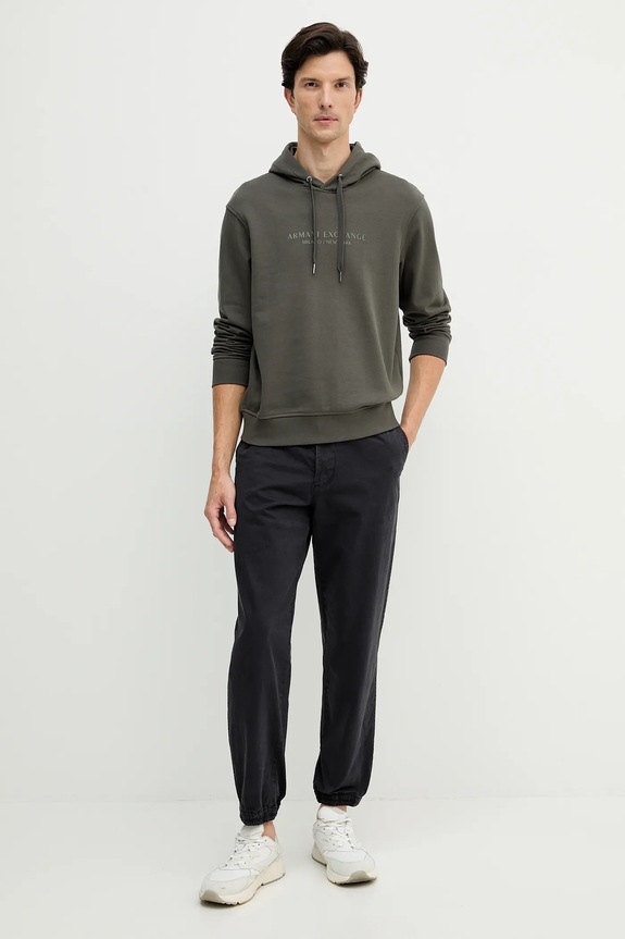 Armani Exchange pantaloni XM001209.AF16680 bleumarin AW25