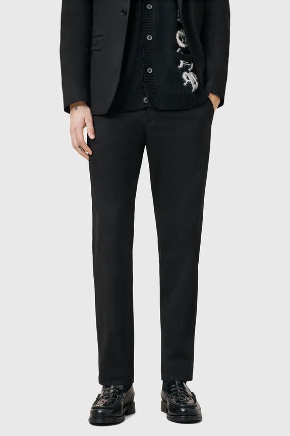 AllSaints pantaloni in cotone ODIN M025QC nero AW25