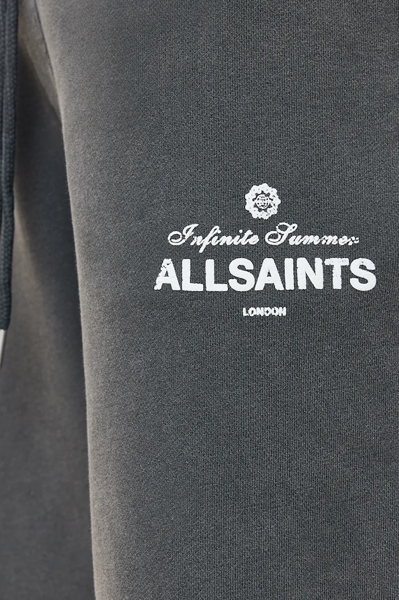 Памучен спортен панталон AllSaints SOLEIL сив M041TC