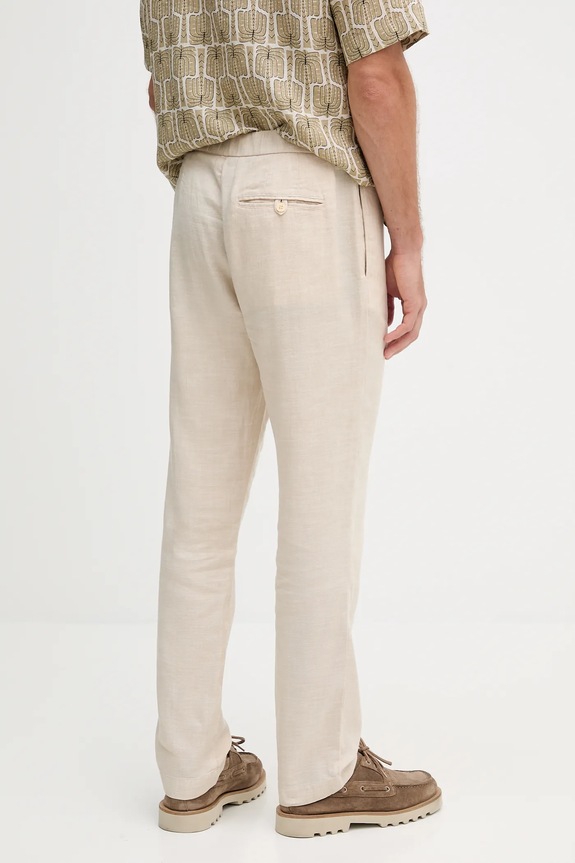 Îmbrăcăminte Frescobol Carioca pantaloni din in 1240.368 bej
