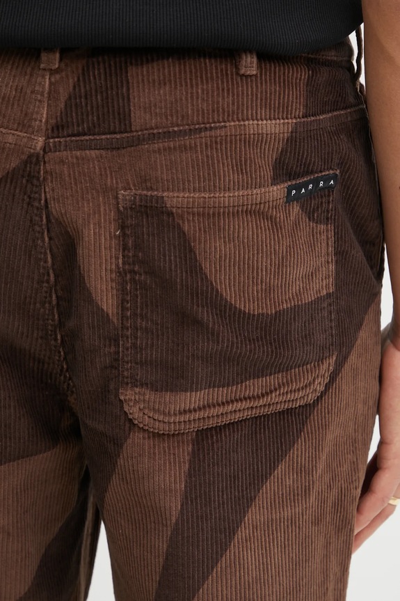 by Parra cotton trousers Detached brown 54440