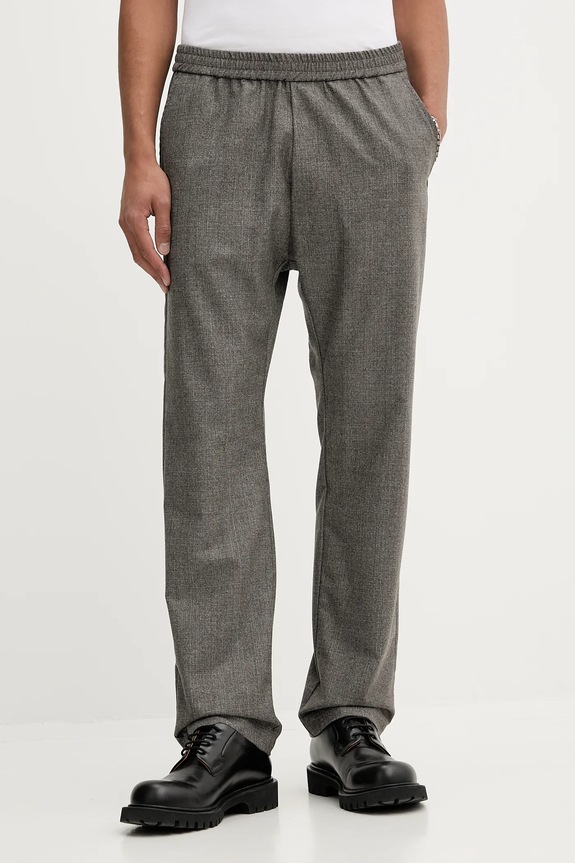 Vlněné kalhoty BARENA VENEZIA Pantalone Tosador chinos šedá PAU5259.501