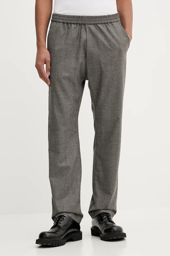 Vlněné kalhoty BARENA VENEZIA Pantalone Tosador chinos šedá PAU5259.501