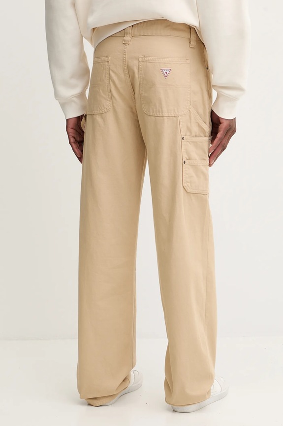 Oblečenie Bavlnené nohavice Guess Jeans M5YB67.WHFR1 béžová