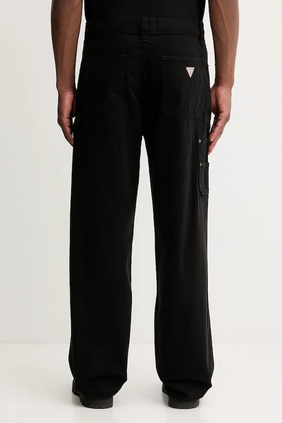 Îmbrăcăminte Guess Jeans pantaloni de bumbac M5YB67.WHFR1 negru