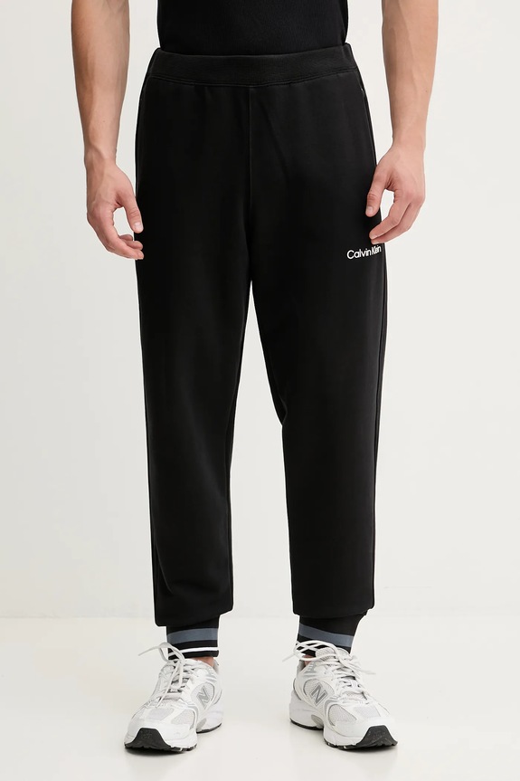 Spodnji del trenirke Calvin Klein Performance Pletenina črna LVGMF5P708