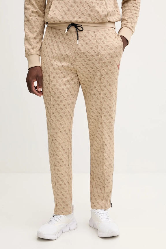 Guess pantaloni de trening KORBIN tricotaj bej Z2BB05.K7122