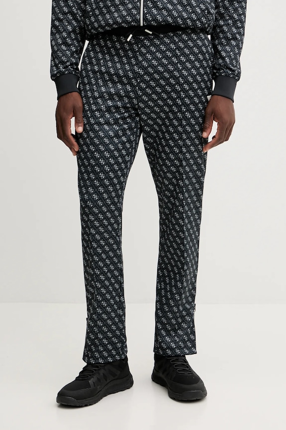 Guess pantaloni de trening KORBIN tricotaj negru Z2BB05.K7122
