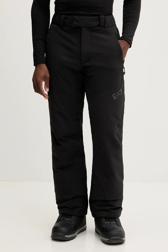 EA7 Emporio Armani spodnie narciarskie tkanina czarny AF13887.7M000455