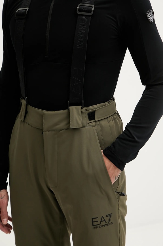 Skijaške hlače EA7 Emporio Armani zelena AF13889.7M000465