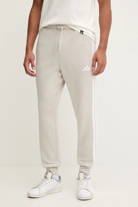 adidas melegítőnadrág Essentials aplikációval bézs JE6317