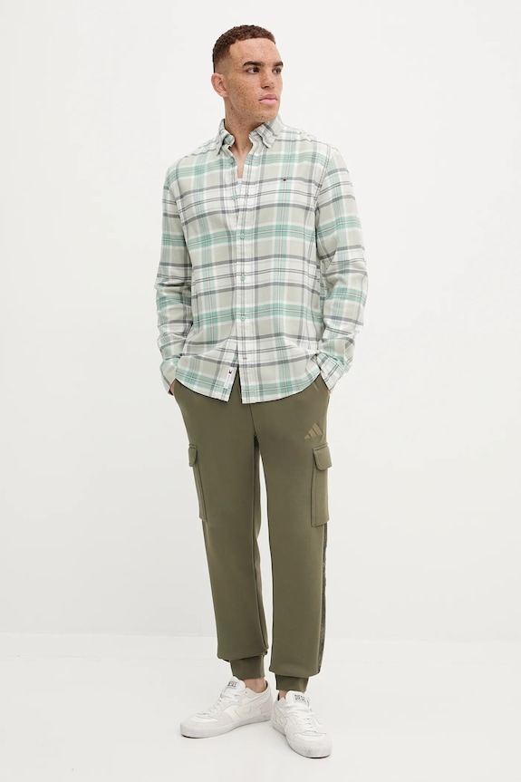 adidas pantaloni de trening JM1714 verde AW25