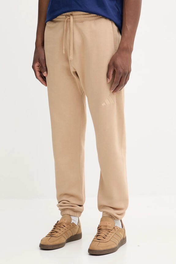 Tepláky adidas All SZN pletenina béžová JX5099