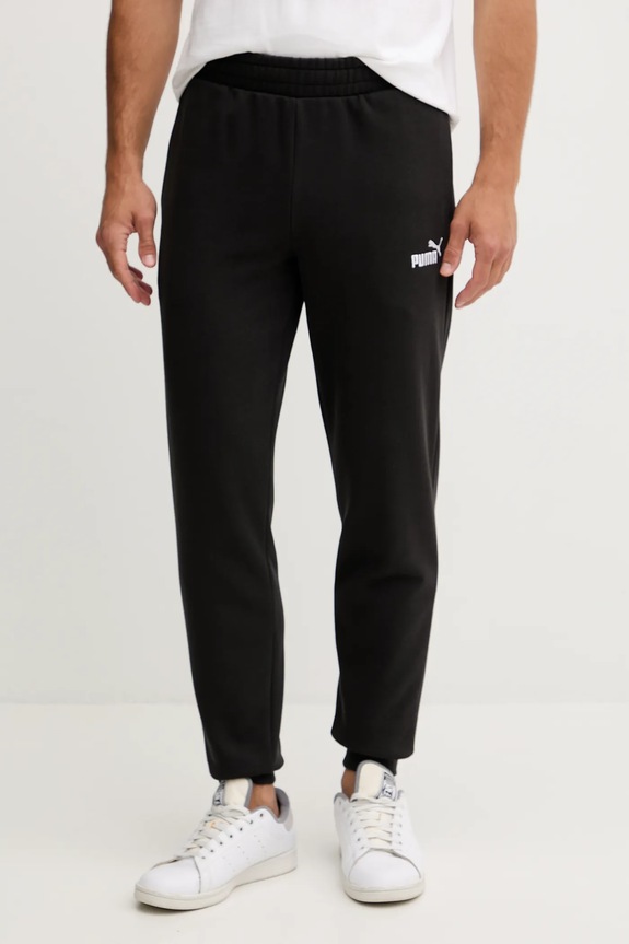 Tepláky Puma Essential Sweatpants pletenina čierna 682606