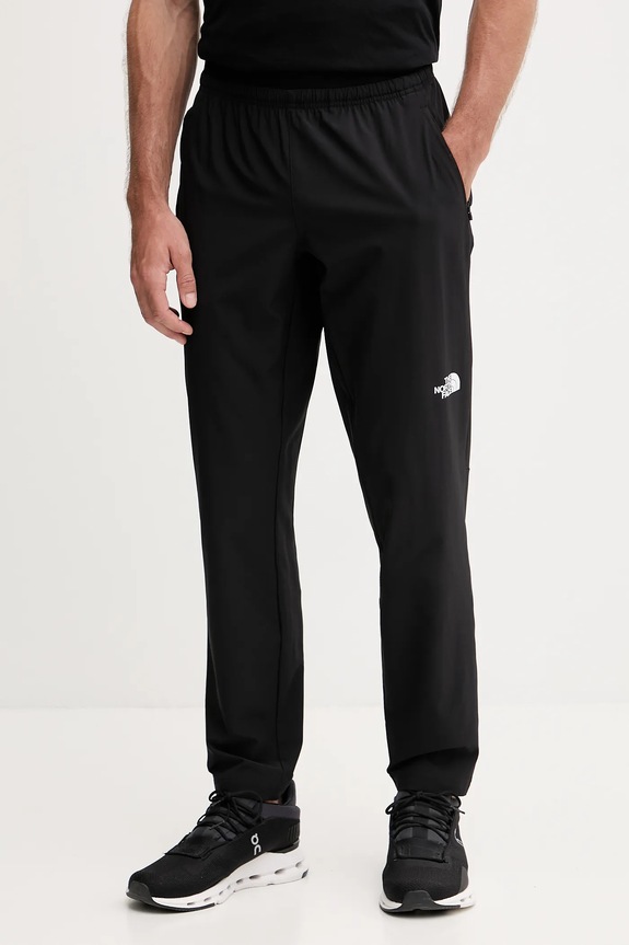 The North Face spodnie treningowe z elastanem czarny NF0A8FJHJK31