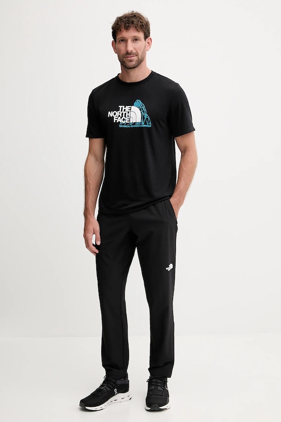 The North Face spodnie treningowe NF0A8FJHJK31 czarny SS26
