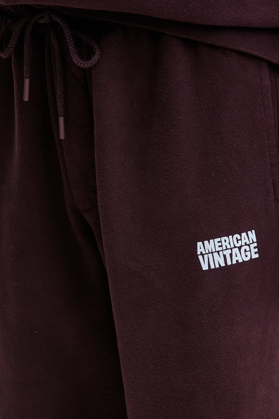 American Vintage pamut melegítőnadrág lila MPLI05B