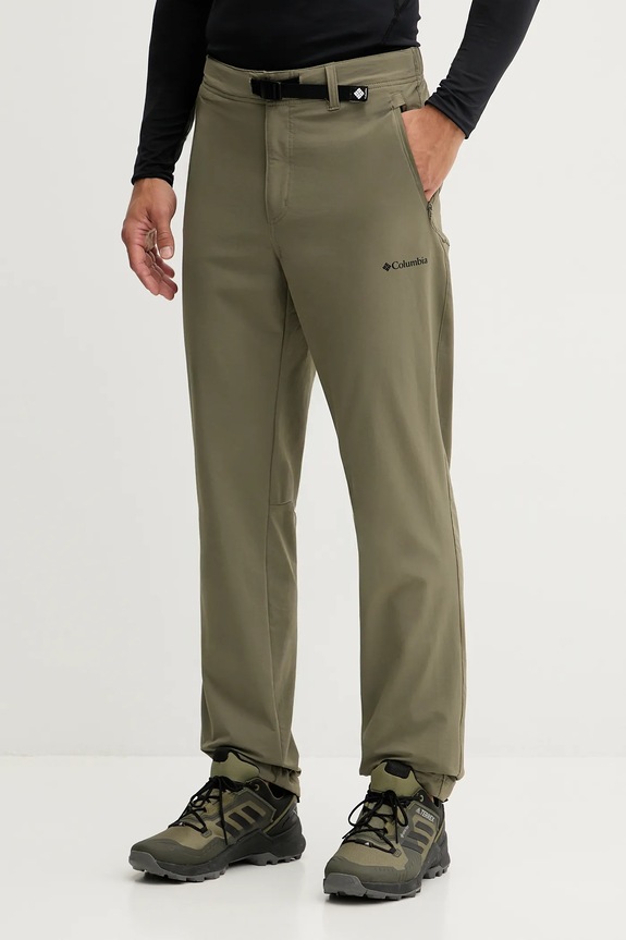 Παντελόνι εξωτερικού χώρου Columbia Essential Hike ύφασμα πράσινο 2136921