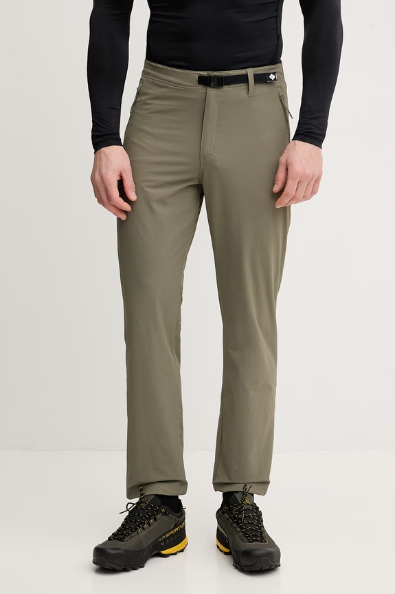 Columbia pantaloni da esterno Essential Hike tessuto verde 2136921