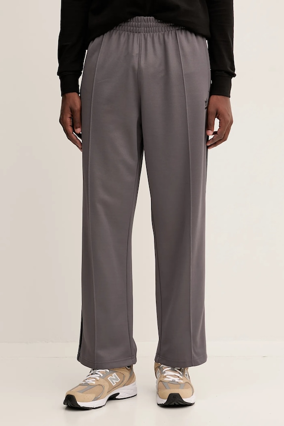 adidas Originals pantaloni de trening Baggy Tp tricotaj gri JY1421