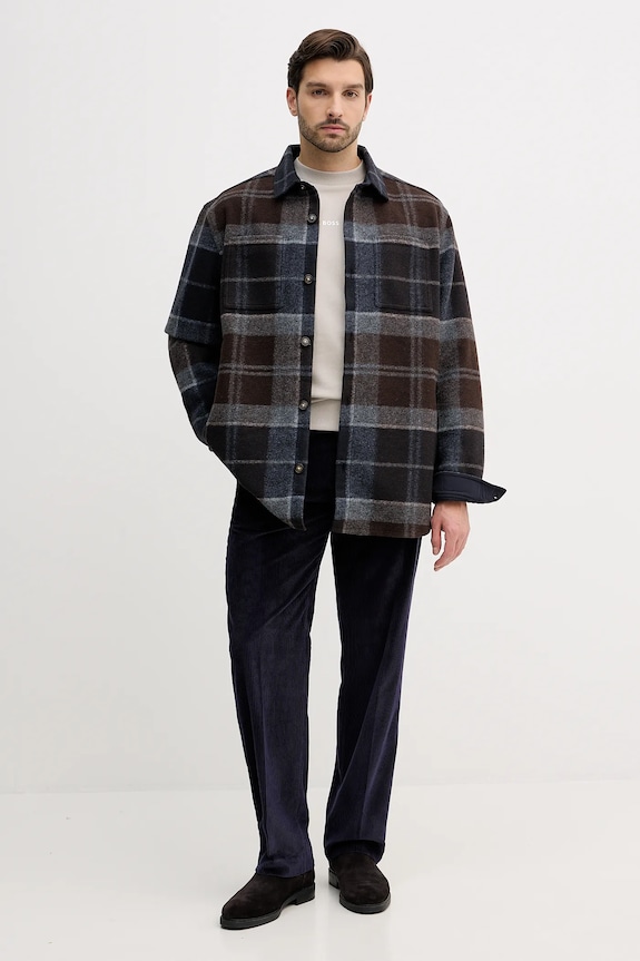 Paul Smith spodnie sztruksowe M1R.410Z.T02792 granatowy AW25