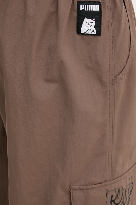 Hlače Puma x RIPNDIP 632417 smeđa