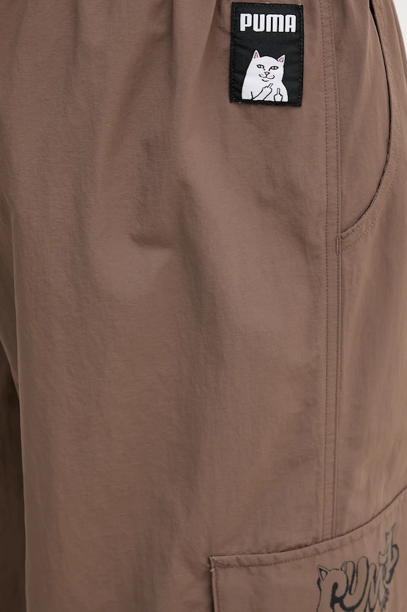 Hlače Puma x RIPNDIP 632417 smeđa