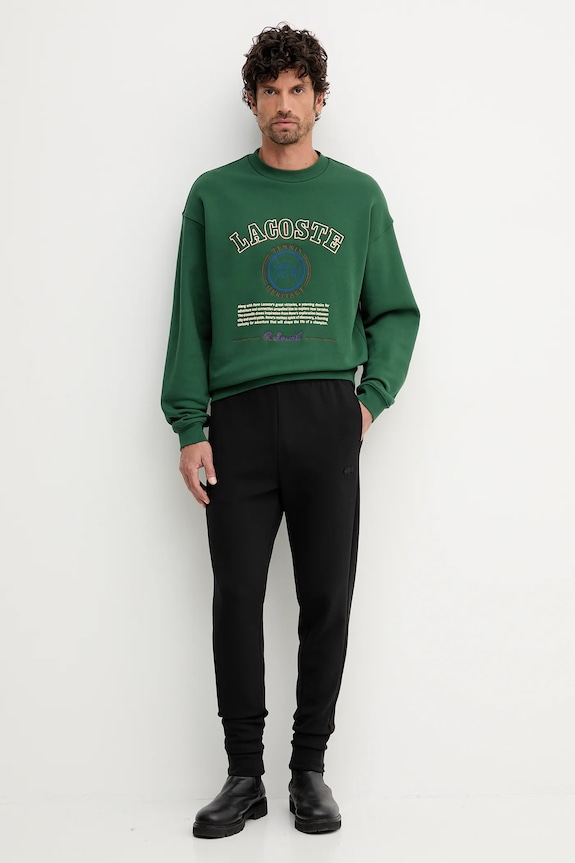 Lacoste spodnie dresowe XH9583 czarny SS26