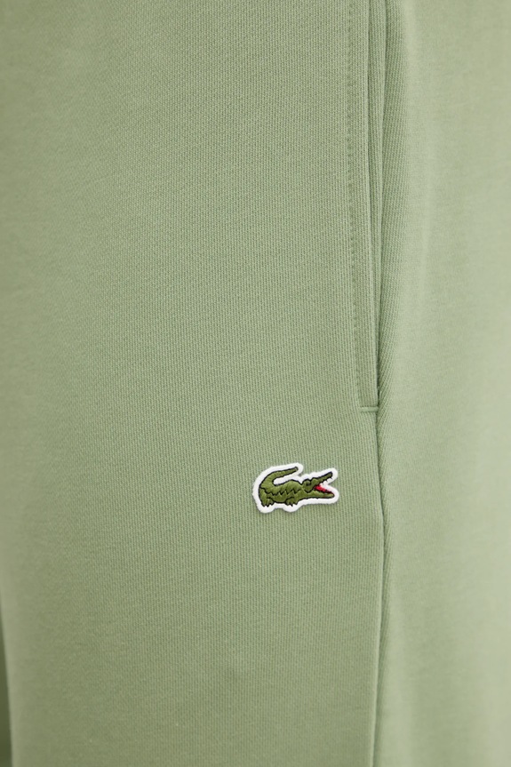 Lacoste spodnie dresowe męskie bawełniane zielony XH9833